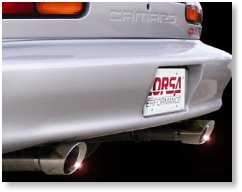Corsa 14148 Camaro/Firebird Stainless Exhaust Dual Pro 4.0  Tips Z28 only 1998-2002