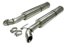 Corsa Viper SRT-10 Stainless Exhaust Track Dual Side Exit 3.0 / 3 Inlet For Hi-Flow Cats 2003-2006