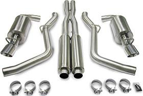 Corsa 300C/Magnum/Charger 5.7L Stainless Exhaust Dual Rear Exit Single Pro-Series 3.5 Tips 2005-2007