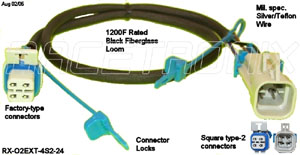 Racetronix Oxygen Sensor Extension Harness  Type 4S2-24
