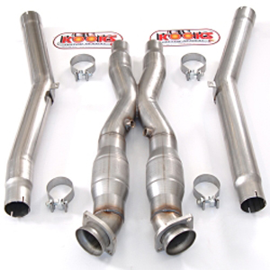 Kooks 6609S C6 Corvette 3 Inch Converter Connection Pipe With High Flow Metallic Catalytic Converter
