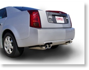 Corsa CTS 3.2L Stainless Exhaust 2003-04 Dual Rear Exit Twin Pro-Series 3.5 Tips