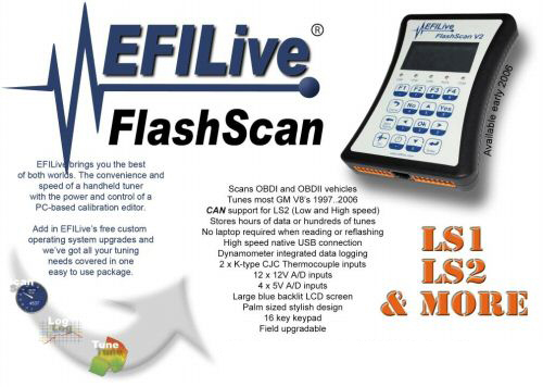 EFILive V2 FlashScan Tuner For Most GM Engine Based Apps Includes 2008 Corvette,Trailblazer SS