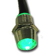Green LED light  - 12 volt, 30 cm wire