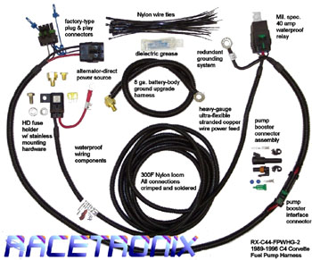 Racetronix Fuel pump harness upgrade 1989 to 1996 Corvette