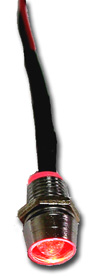 Red LED light  - 12 volt, 30 cm wire