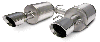 Corsa STS V8 4.6L Stainless Exhaust 2005-07 Dual Rear Exit Single Pro-Series 4.0 Tips
