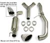Corsa 14185 GTO 2004 Sport Cat back Exhaust System - Single Rear Exit with Pro-Series 4.0" Tip