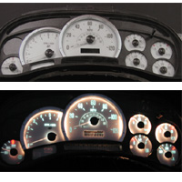 Aluminum Face Gauge Set Cadillac Escalade 2003 - 2004 Cadillac Escalade 2003 - 2004 Aluminum