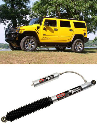 Edelbrock Xtreame Travel Remote Reservoir Shock Absorbers Rear Shock H2 stock height - each