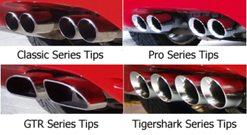 Corsa 14105 C5 Corvette Stainless Exhaust Pace Car Edition w/ Classic Series Tips