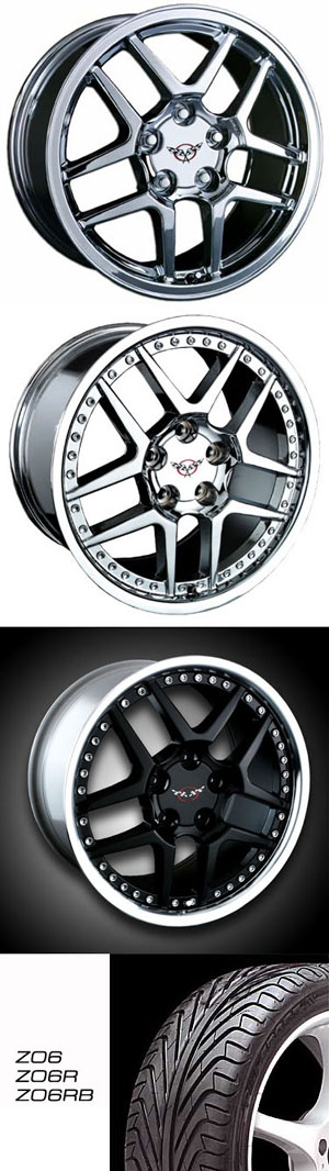 OE Concepts Wheels & Michelin Tire Packages ZO6RB Black Wheels / Michelin Tires Package