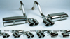 B&B Tri Flow C5 Corvette Stainless Exhaust Corvette 1997-03 LS1, LS6 Route 66 Quad Oval Tips