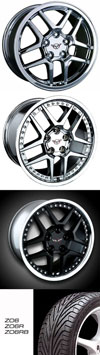 OE Concepts Wheels & Michelin Tire Packages ZO6 Chrome Wheels / Michelin Tire Package