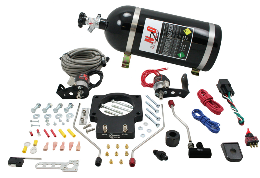 Nitrous Outlet 90mm Fast Intake 98-02 F-body Plate System w/ 10lb Bottle - lingenfelter.com