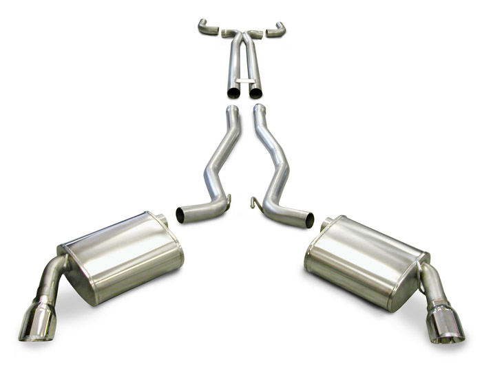 Corsa Camaro SS Stainless Steel Cat Back Exhaust 6 Speed AT 20102012 