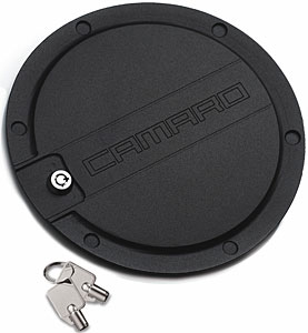 Billet Aluminum Camaro SS Locking Fuel Door Black 2010-2012 - lingenfelter.com