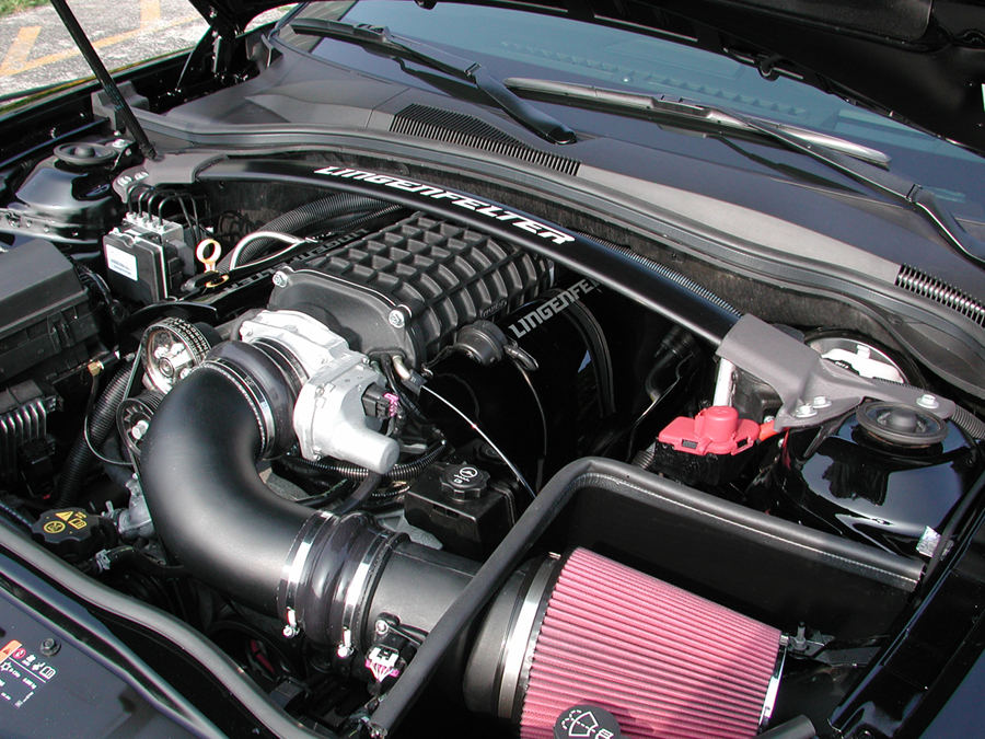 Lingenfelter Camaro SS Black Shock Tower Brace 2011-2013 - lingenfelter.com