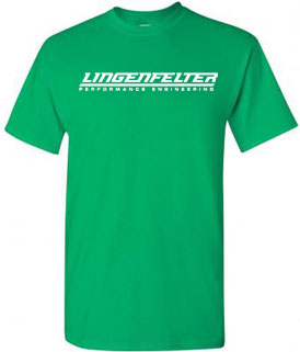 Lingenfelter Screen Printed Green T-Shirt - lingenfelter.com