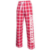 Men's Lingenfelter Logo Flannel Pants Red With White - More Details