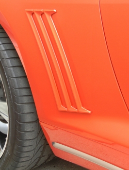 Retro USA Camaro Paintable Gill Inserts Rear Quarter Molding 2010-13 - lingenfelter.com