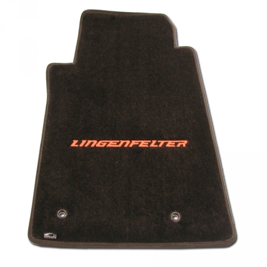 LLOYD Mats Classic Loop Front Floor Mats For 2010-2015 Camaro RS - Ebony With Red Logos