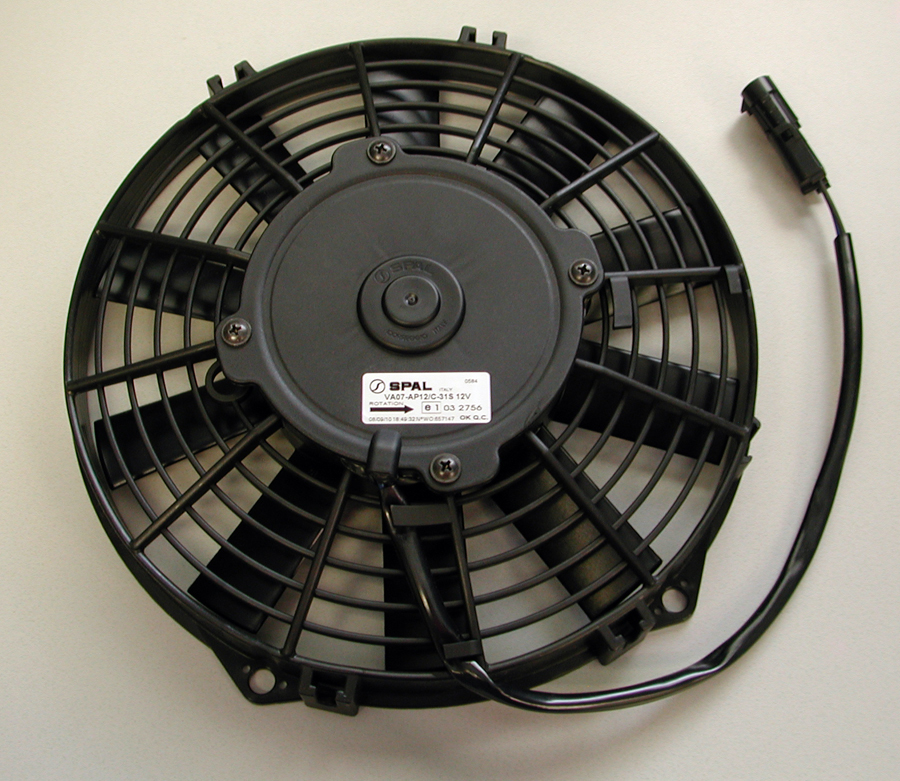 Spal 225 mm 10 Inch Straight Blade Pusher Fan with WeatherPak Connector