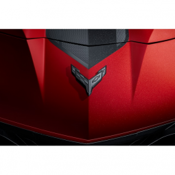 Dark Stealth Crossed Flags Emblems in Carbon Flash Metallic (for Coupe Model)