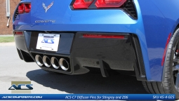 ACS C7 Stingray Corvette Diffuser Fins Carbon Flash 2014-15