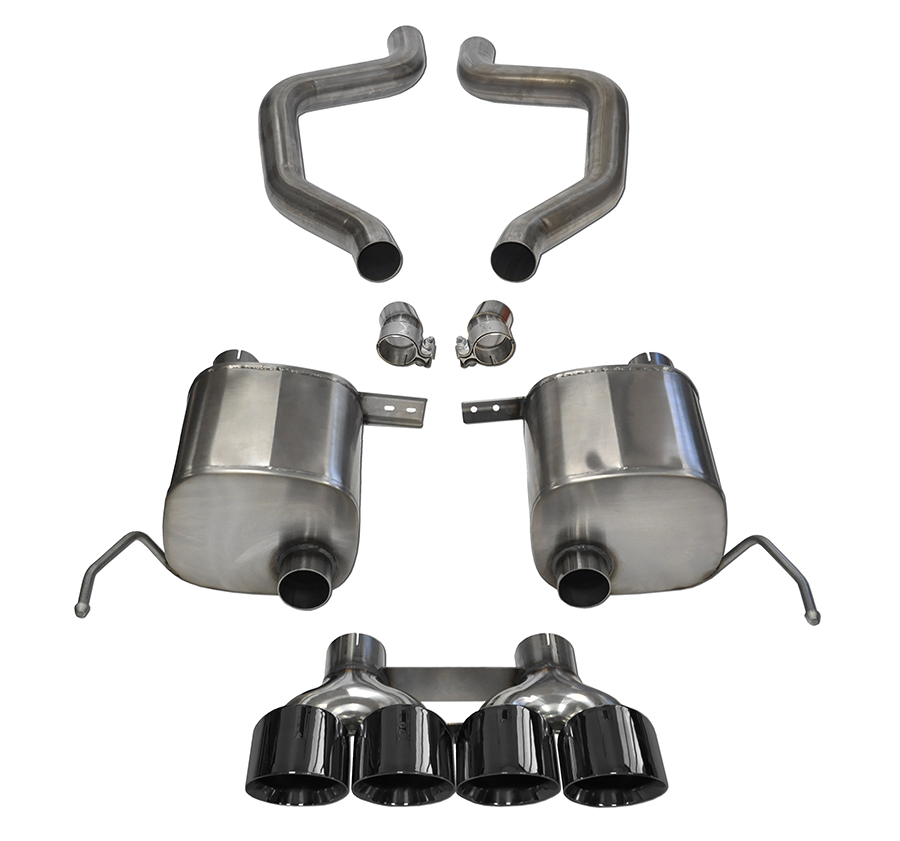 CORSA Xtreme, Sport / 2.75 in Axle-Back 4.0 in Twin Tips | 2016-2019 CTS-V 6.2L (14358, 14357)