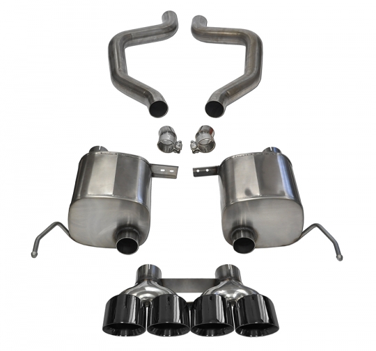 CORSA C7 Corvette ZO6 Track Axle Back Xtreme Quad 4.5 Black