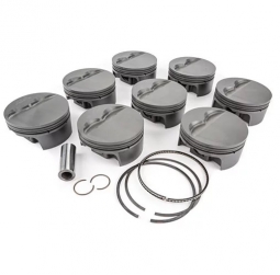 MAHLE Pistons Forged Aluminum Power Pack Ring & Piston Set Flat Top